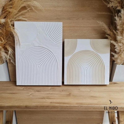 CUADRO TEXTURADO ZEN II 30X30CM