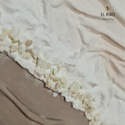 CUADRO TEXTURADO RELIEVE ROCOSO 50X70CM