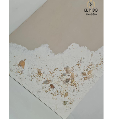 CUADRO TEXTURADO ORILLA DE MAR 50X70CM