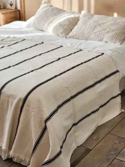 MANTA RUSTICA DE ALGODÓN 270X160CM