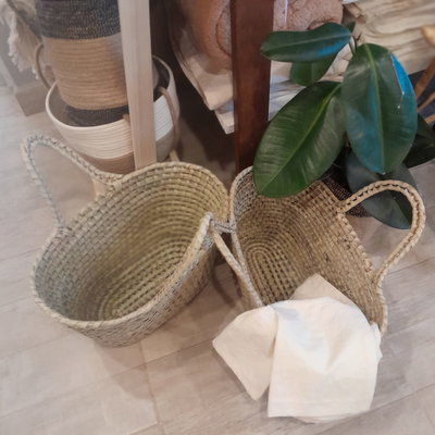 CANASTA DE PALMA SIN TAPA