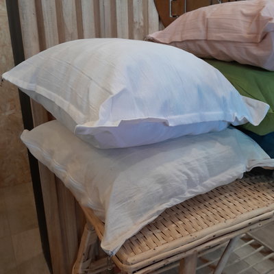 FUNDA ALMOHADON 45X45CM LISO CON RELLENO GRATIS