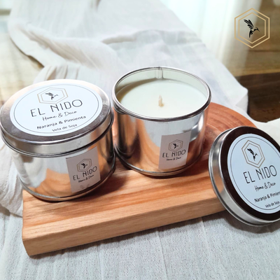 VELA AROMÁTICA EN LATA DE 100&nbsp;GR.