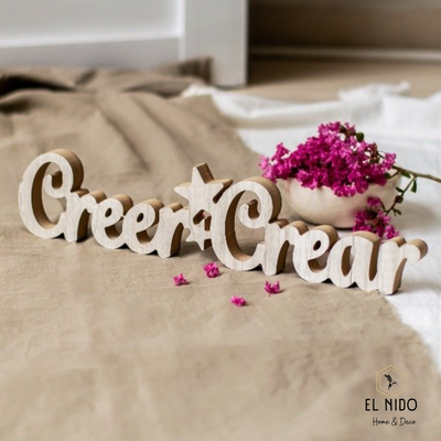 PALABRA DECO "CREER-CREAR"