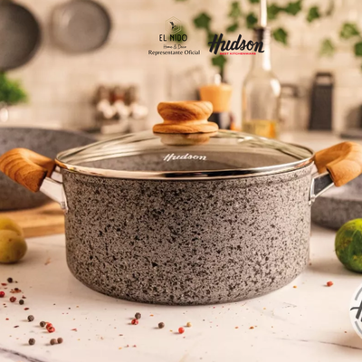 BATERIA  STONE ALUMINIO FORJADO ANTIADHERENTE GRANITO 5 PIEZAS(PROXIMOS INGRESOS)