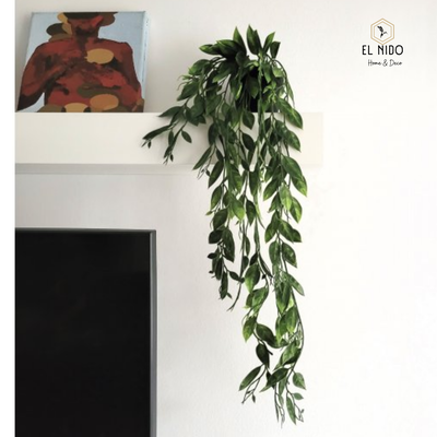 PLANTA COLGANTE ARTIFICIAL CON MACETA PLASTICA INCLUIDA 70CM