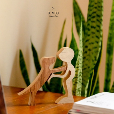 Objeto Deco en madera AMOR PERRUNO 1