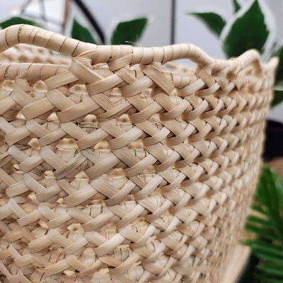 CANASTO CESTO RECTANGULAR PALMA 23X33X24CM