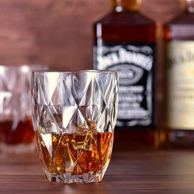 VASO DE VIDRIO LABRADO SET X 6 VITREÉ