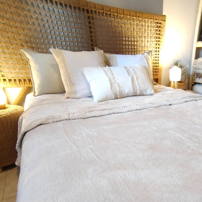 Frazada Berna 1 1/2 pzas. Flannel con embozo de Corderito