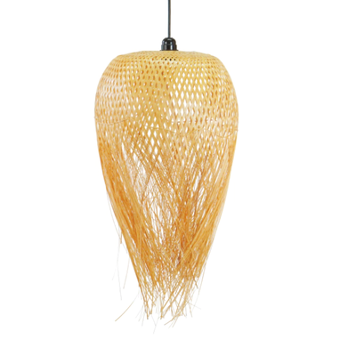 LAMPARA PANTALLA COLGANTE DE BAMBU MODELO JAIPUR 50X80CM