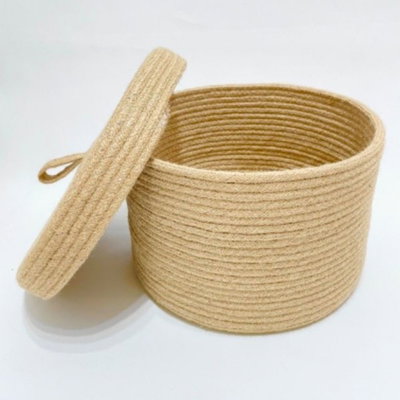 CESTO DE SOGA 30X20 CON TAPA