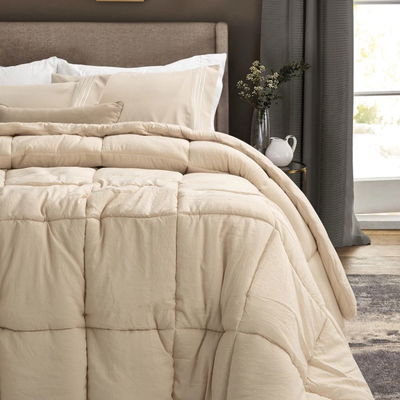 ACOLCHADO PLUMÓN QUEEN SIZE ARENA MEDIO HOTELERO ABRIGADO PARA INVIERNO