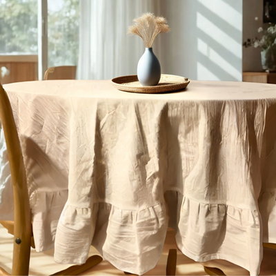 MANTEL CIRCULAR DE TUSOR HASTA 150CM DE DIÁMETRO