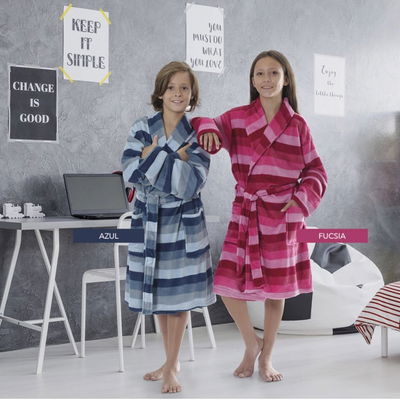 BATA JUVENIL DE CORAL FLEECE TALLE M 12 A 18 AÑOS