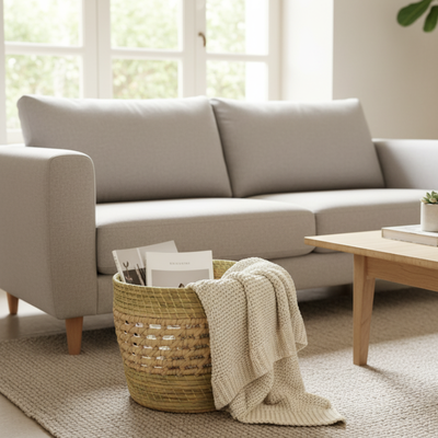 Cesto Palma y Carandillo 30x30cm