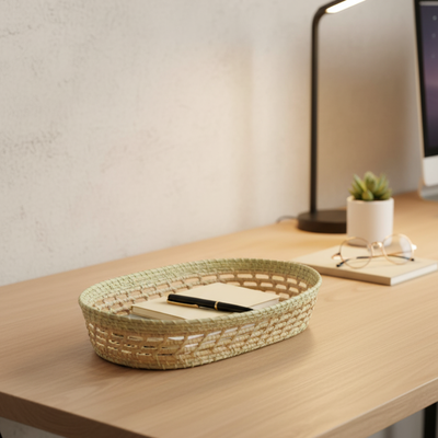 Bandeja Ovalada Palma y Carandillo 25x41x13cm