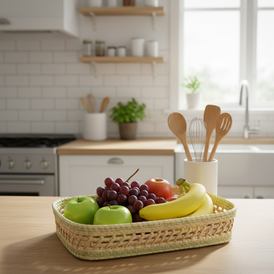 Bandeja Rectangular Palma y Carandillo 37x30x10cm