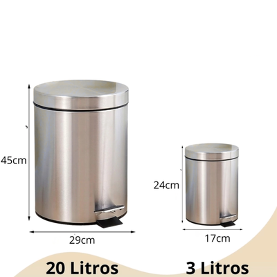 Set x 2 Cesto basura 3L + 20L