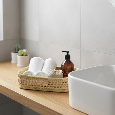 Bandeja Rectangular Palma y Carandillo 37x30x10cm