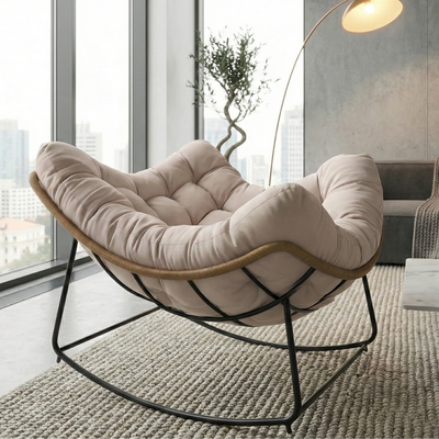 Sillon Mecedora NIDO con Almohadon Capitoné 