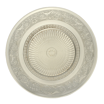 Set x 6 Plato Boreal Puntilla -PLAYO -Vidrio Labrado 