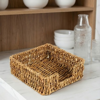 Servilletero Seagrass 18X18X6Cm