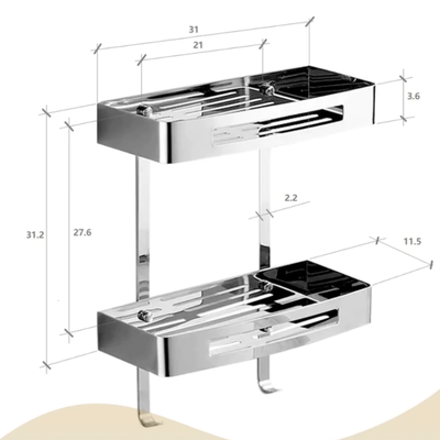 Estanteria Organizador Doble Ducha