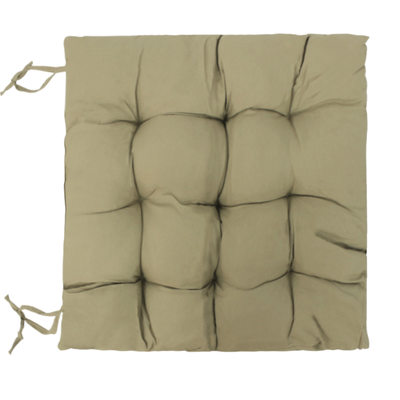 Almohadón para Silla 42x42 cm Liso Visón con Relleno Elegante