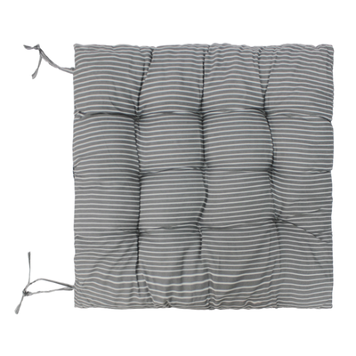 Almohadón para Silla 42x42 cm Gris con Relleno Cómodo y Lavable