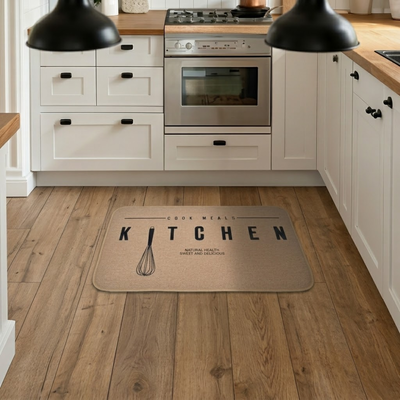 Alfombra Kitchen 38x58 cm Antideslizante para Cocina Diseño Funcional