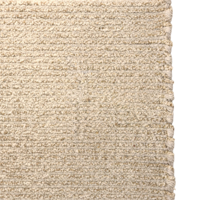 Alfombra Algodón Natural 160x230 cm Grande para Living Estilo Boho