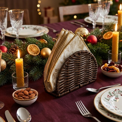 Servilletero de mesa decorativo para comedor