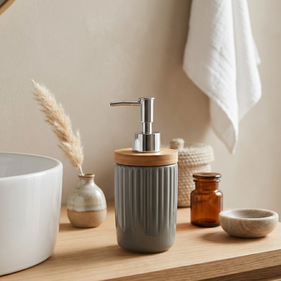 Dispenser de jabón cerámica baño cocina elegante