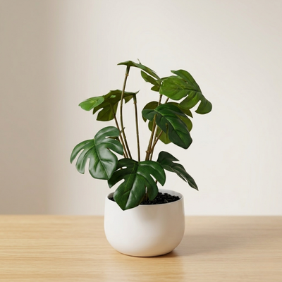 Planta Artificial con Maceta 25 cm Decorativa Interior