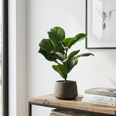 Planta Artificial 40cm con Maceta Decorativa Interior