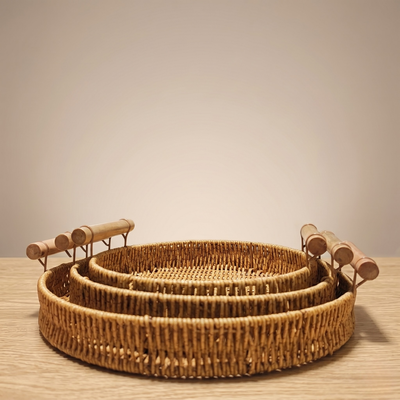 Set x3 Bandejas Decorativas para Mesa y Hogar