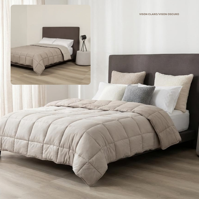 Edredon Astoria Bitono Efecto duvet 2 1/2 plazas y Queen