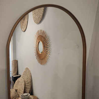 Espejo medio punto 1600x600 Simil Hierro Dorado