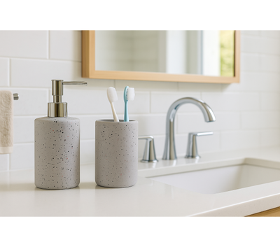 SET DE BAÑO CERAMICO GRANITO