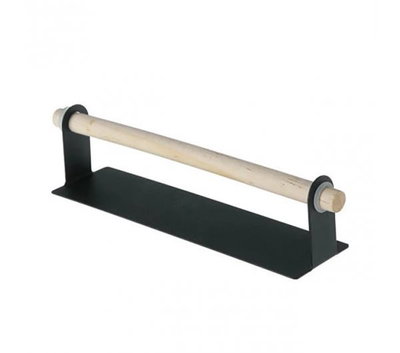 Portarrollo Nordico Metal y Madera Negro 