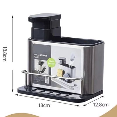 Dispenser detergente + porta esponja