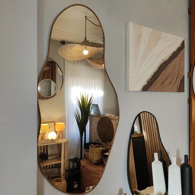 ESPEJO NUBE PVC 120 X 60 Dorado