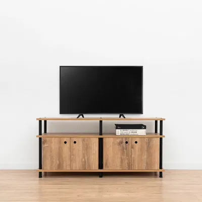 Rack para TV Industrial con 2 Módulos 130x30x60 cm