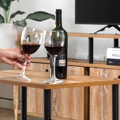 Mesa Ratona Industrial de Madera y Hierro 90x60x43 cm