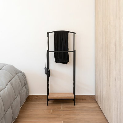 Valet Industrial Perchero Organizador 44x18x110 cm