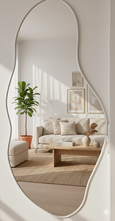 ESPEJO NUBE PVC 120 X 60 Blanco