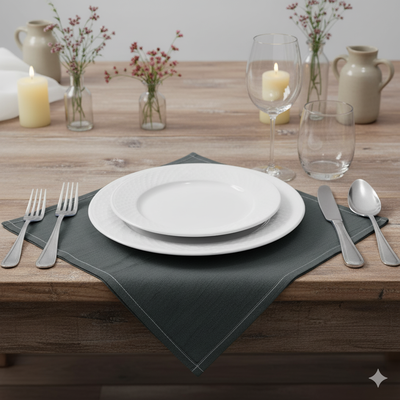 SET DE SERVILLETAS DE TUSOR X 6