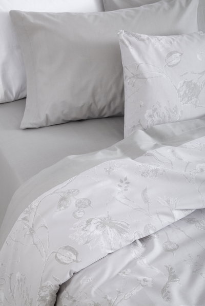 Juego de Sábanas ALCOYANA RITMO CLÁSICA - 1 PLAZA ½ Abril Gris