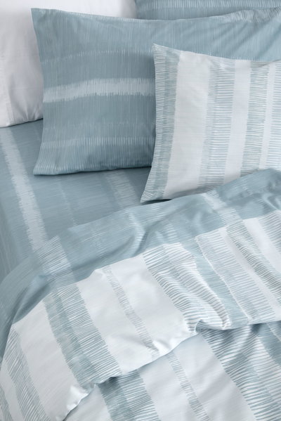 Juego de Sábanas ALCOYANA RITMO CLÁSICA - 1 PLAZA ½ Abstrac Petróleo